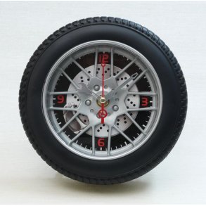 Däcksklocka med fälg [svart bakgrund]