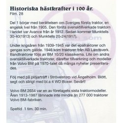 Historiska h&auml;stkrafter i 100 &aring;r<BR>Del 1