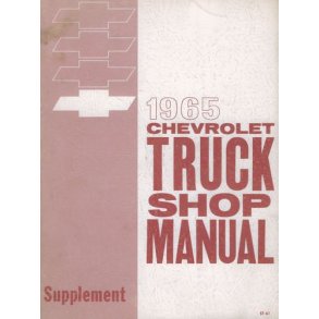CHEVROLET 1965 TRUCK SHOP MANUAL