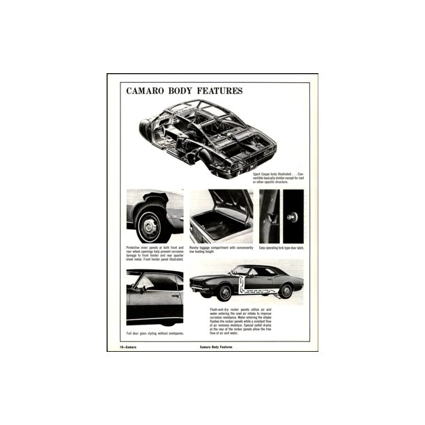1968 CAMARO Illustrated Facts