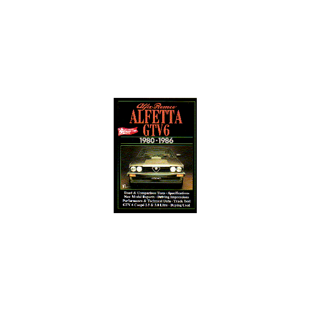ALFA ROMEO ALFETTA GTV6 1980-86
