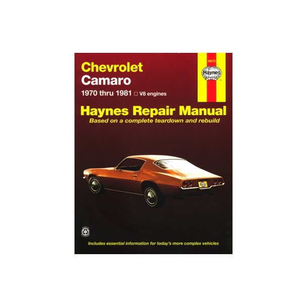 CHEVROLET CAMARO V8 1970-1981