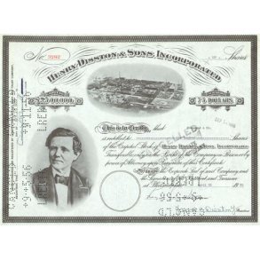 HENRY DISSTON & SONS, INCORPORATED