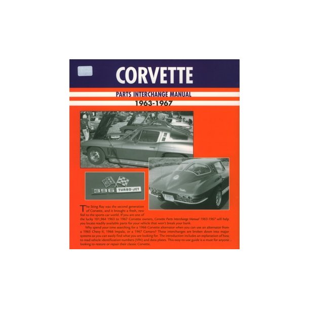 CORVETTE Parts Interchange Manual 1963-1967