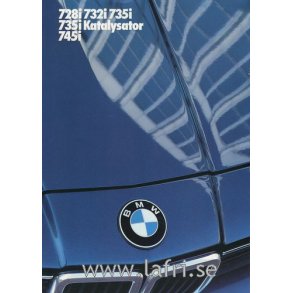 1986 BMW 728i, 732i, 735i, 735i Katalysator & 745i