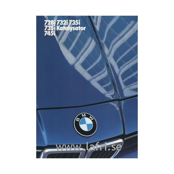 1986 BMW 728i, 732i, 735i, 735i Katalysator &amp; 745i