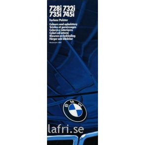 1985 BMW 728i, 732I, 735I & 745I