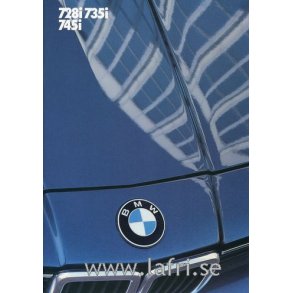 1986 BMW 728i, 735i & 745i