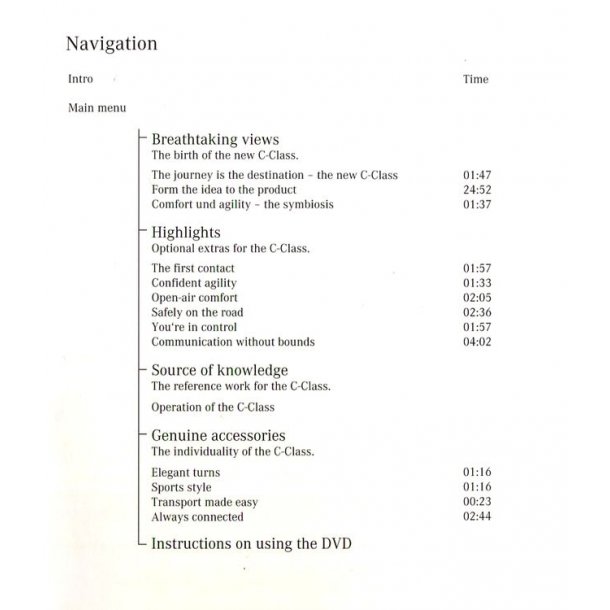 MERCEDES C-Class Serene Agility