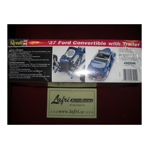 FORD 1937 Convertible with trailer