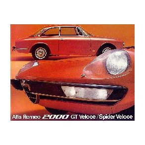 ALFA ROMEO 2000 GT VELOCE & SPIDER VELOCE