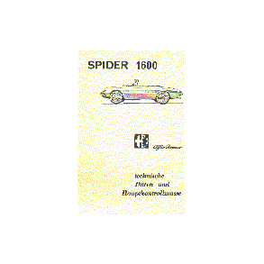 ALFA ROMEO 1600 SPIDER