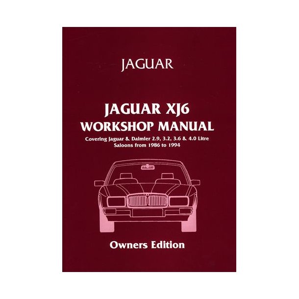 DAIMLER Sovereign [XJ40] 1986-1994 Workshop Manual