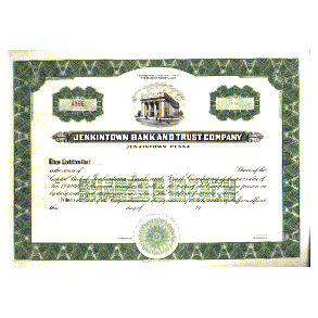JENKINTOWN BANK AND TRUST COMPANY