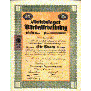 VÄRDEFÖRVALTNING, AKTIEBOLAGET [1918]