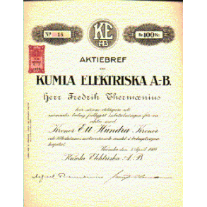 KUMLA ELEKTRISKA AB [1919]