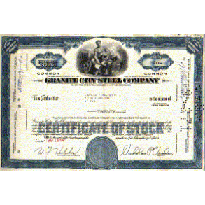 GARNITY CITY STEEL COMPANY [1958-1967]