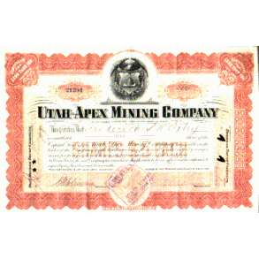 UTAH-APEX MINING COMPANY [1915]
