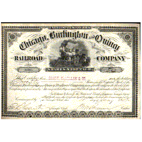 CHICAGO, BURLINGTON AND QUINCY RAILROAD CO. [1886]