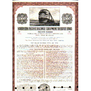 NORTH PACIFIC RAILWAY EQUIPMENT TRUST [1960]