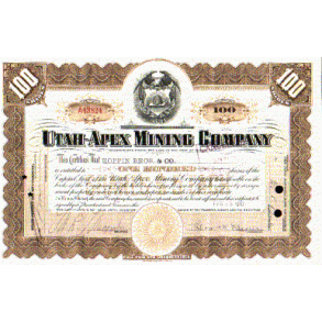UTAH-APEX MINING COMPANY [1937]