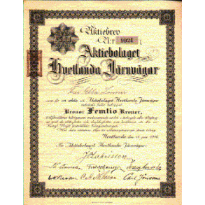 HVETLANDA JÄRNVÄGAR, AKTIEBOLAGET [1916]