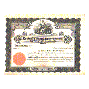 LA MIRADA MUTUAL WATER COMPANY