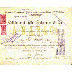 SÖDERBERG & CO., AB ALBERT [1911]