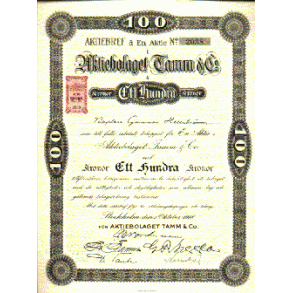 TAMM & CO., AKTIEBOLAGET [1918]