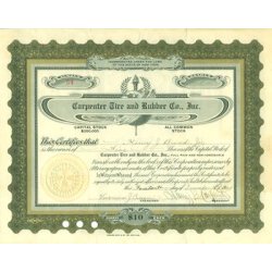 CARPENTER TIRE AND RUBBER CO. INC. [1929]