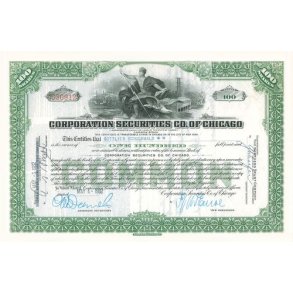 CORPORATION SECURITIES CO. OF CHICAGO [1922]