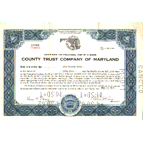 COUNTY TRUST COMPANY OF MARYLAND [1945-1952]