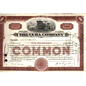 THE CUBA COMPANY [1929-1934]