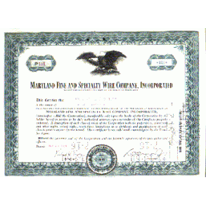 MARYLAND FINE AND SPECIALTY WIRE COMPANY [1959]