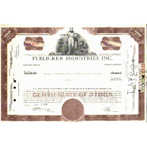 PUBLICKER INDUSTRIES INC. [1970-1971]