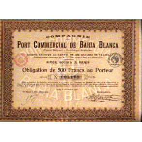 PORT COMMERCIAL DE BAHIA BLANCA [1921]