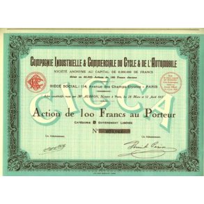 COMPAGNIE INDUSTRIELLE & COMMERCIALE DU CYCLE