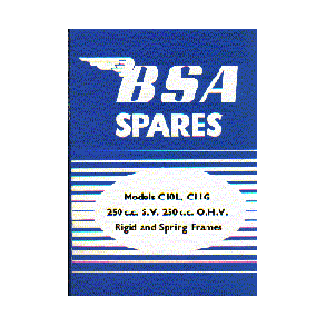 BSA Rigid and Spring Frames 1954 [och senare]