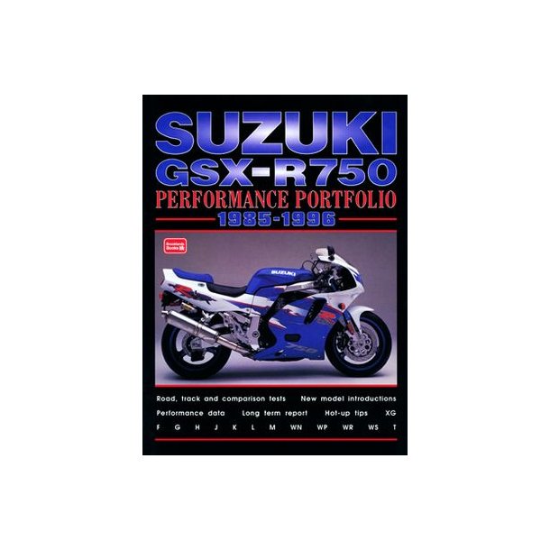 SUZUKI GSX-R750 Performance Portfolio 1985-1996