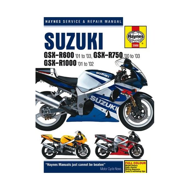 SUZUKI GSX-R600 & GSX-R1000 2001-2003