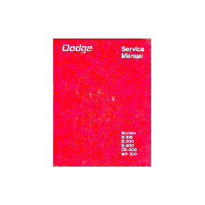 1970-73 DODGE Vans B100-B300, CB300, MB300