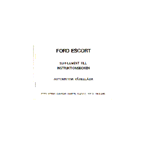 FORD 1972 ESCORT Automatväxellåda