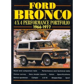 FORD BRONCO 4 x 4 Performance Portfolio 1966-1977
