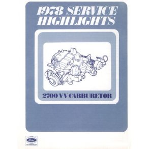 FORD 1978 2700 VV Carburetor