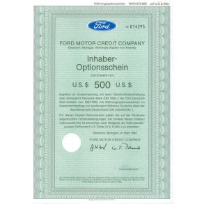 FORD MOTOR CREDIT COMPANY