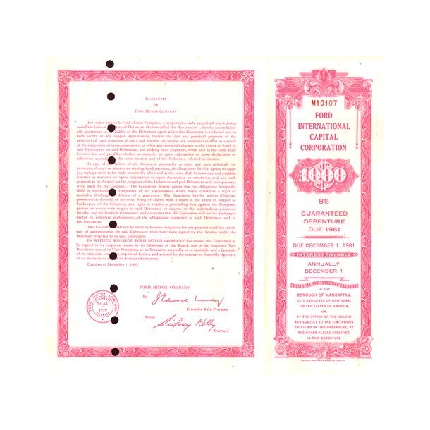 FORD INTERNATIONAL CAPITAL CORPORATION 1969