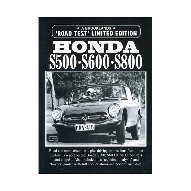 HONDA S500, S600, S800 Limited Edition