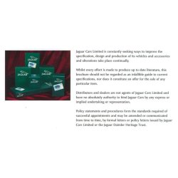 XJ-S 1975-1991 Genuine Parts Catalogue