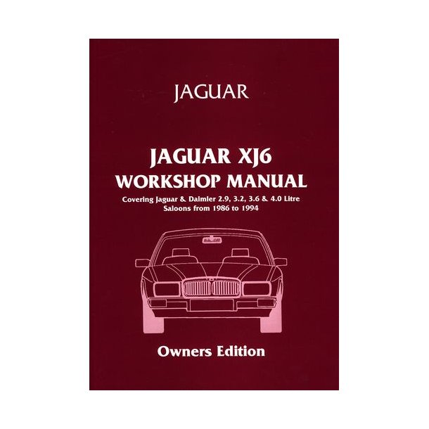 XJ6 [=XJ40] 1986-1994 Workshop Manual