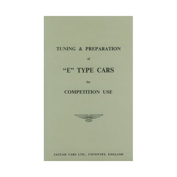 E-type 6-cyl Tuning & Preparation 